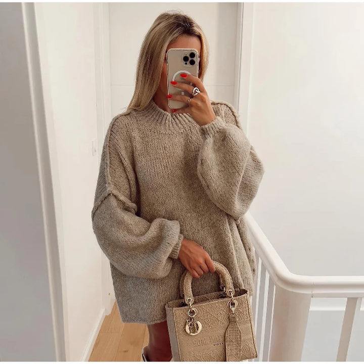 Stilla | Overdimensioneret strikpullover til damer