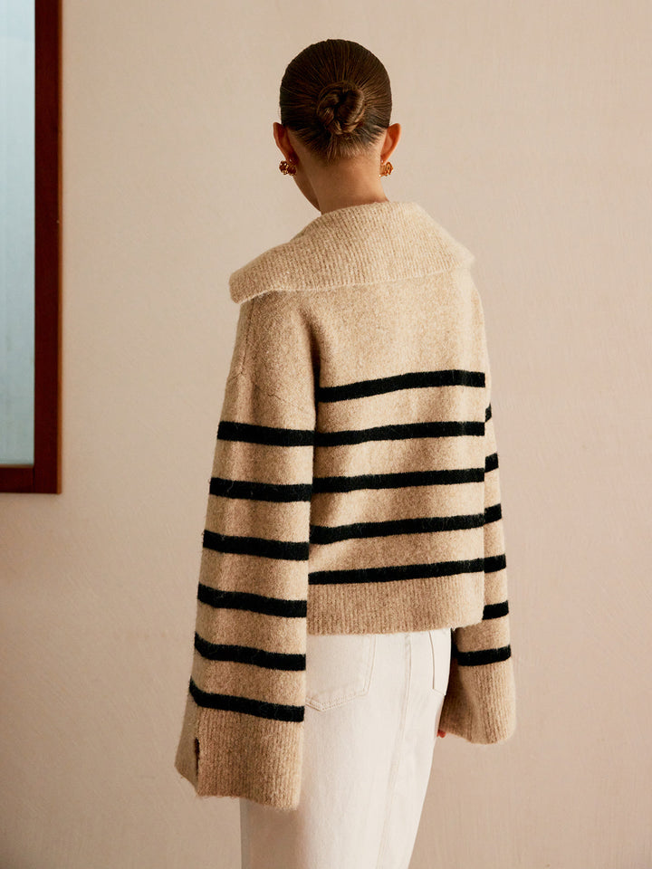 Stilla | Overdimensioneret Stribet Sweatshirt til kvinder