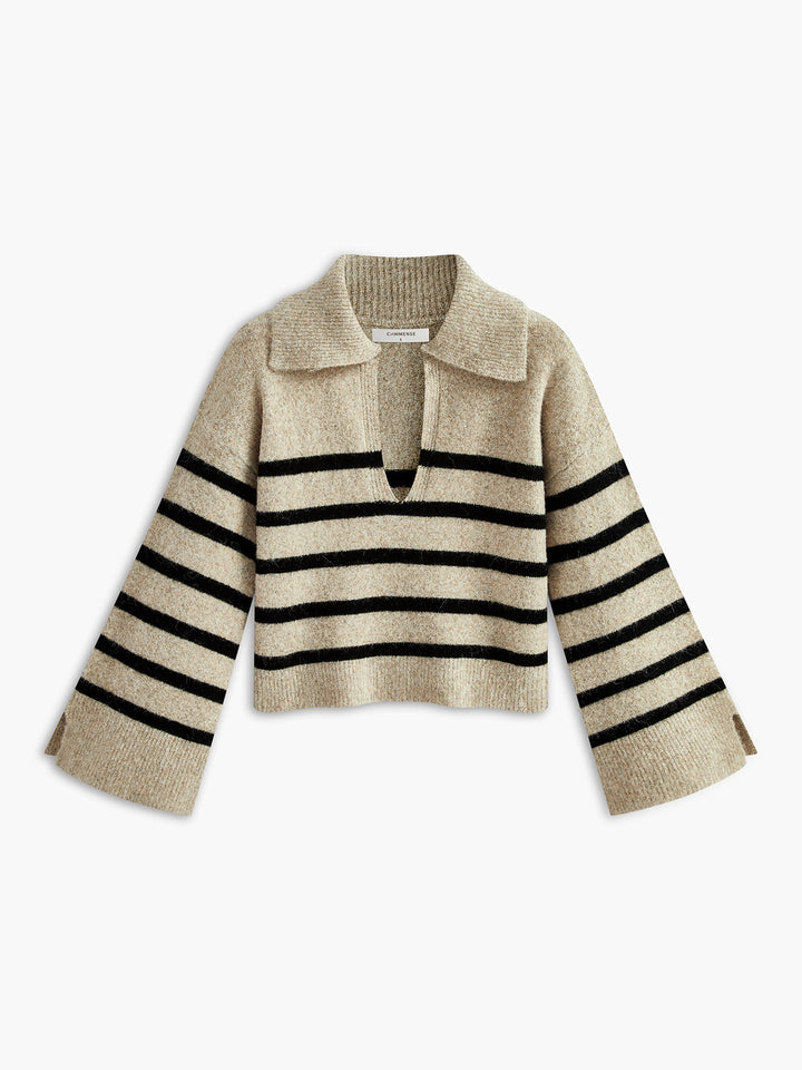 Stilla | Overdimensioneret Stribet Sweatshirt til kvinder
