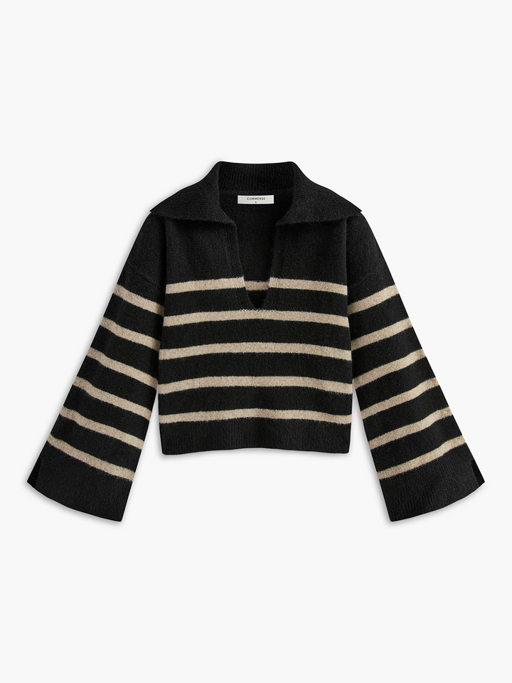 Stilla | Overdimensioneret Stribet Sweatshirt til kvinder