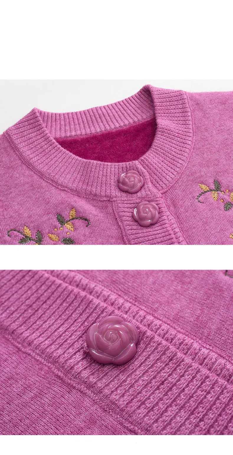 Stilla | Oversized Samtstrikpullover "Delight"