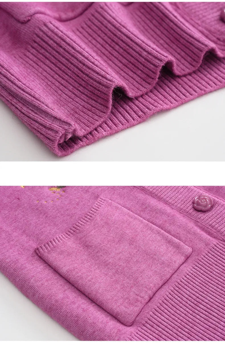 Stilla | Oversized Samtstrikpullover "Delight"