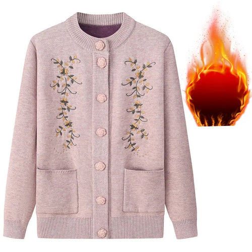Stilla | Oversized Samtstrikpullover 