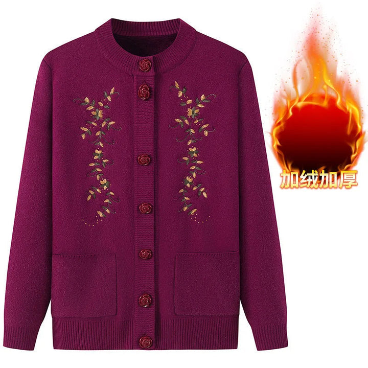Stilla | Oversized Samtstrikpullover "Delight"