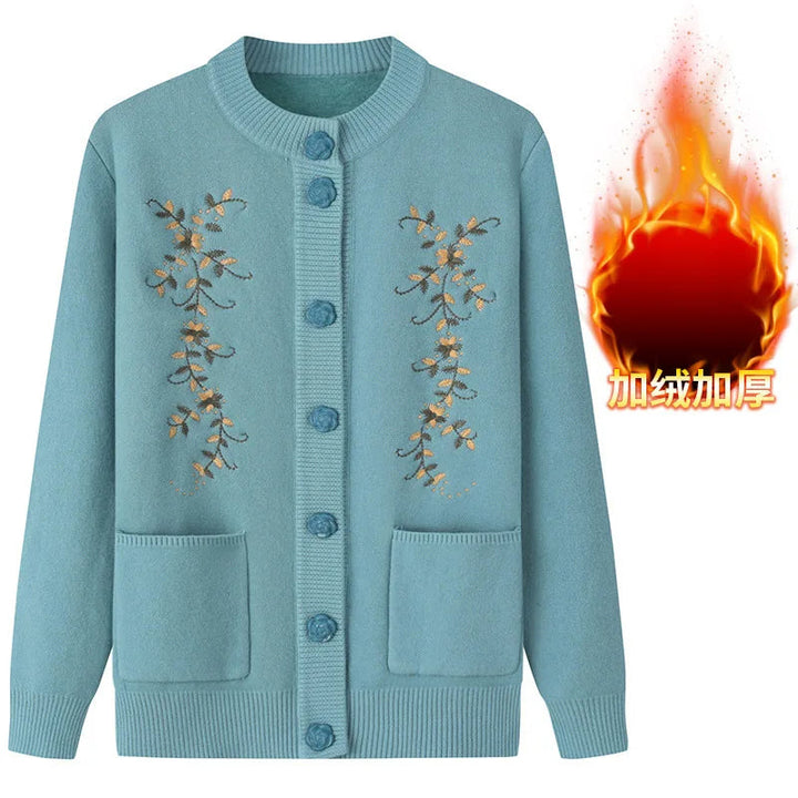 Stilla | Oversized Samtstrikpullover "Delight"