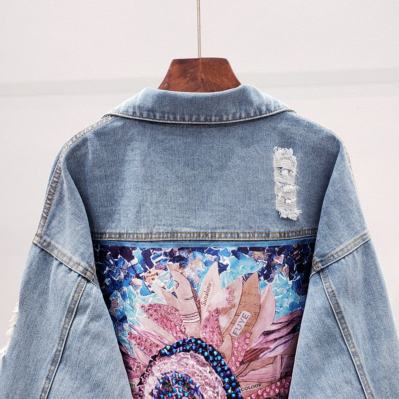 Stilla | Oversized Dame Denim Jakke