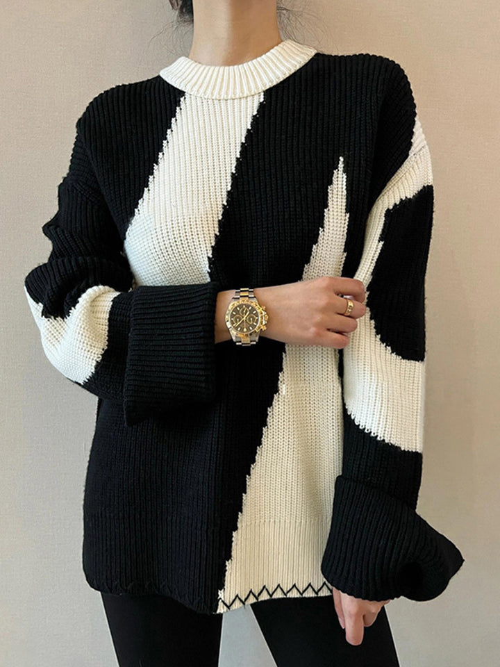 Stilla | Overdimensioneret zebra-print sweater til kvinder