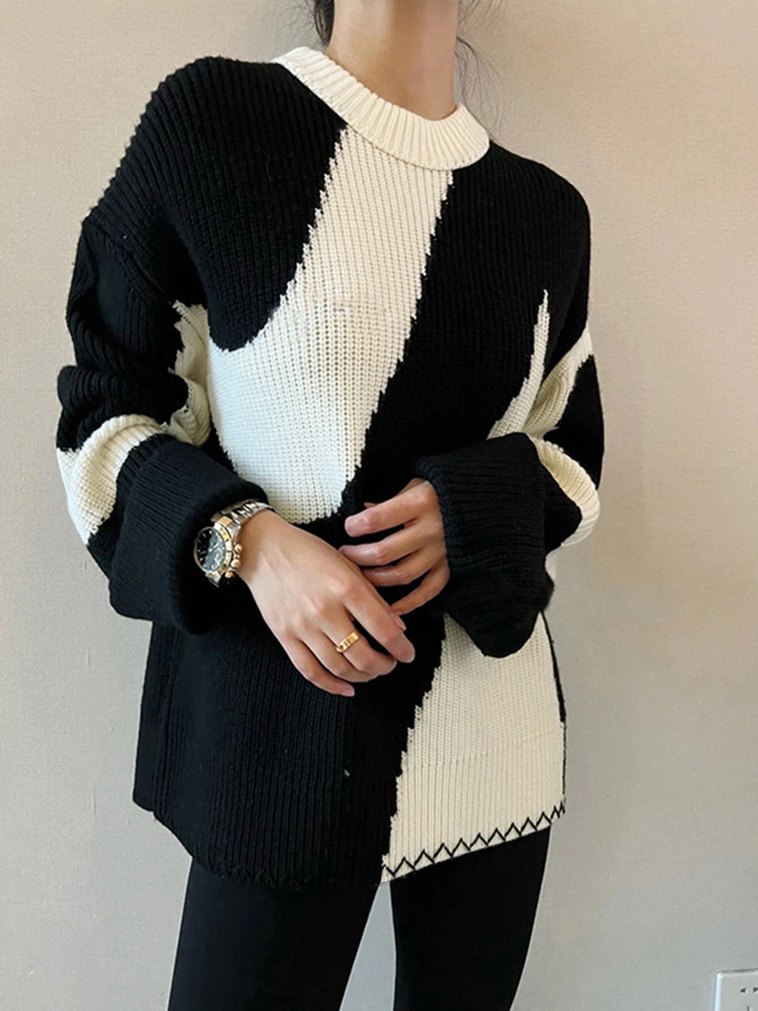 Stilla | Overdimensioneret zebra-print sweater til kvinder