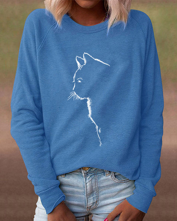 Stilla | Paws Sweatshirt med kattemotiv