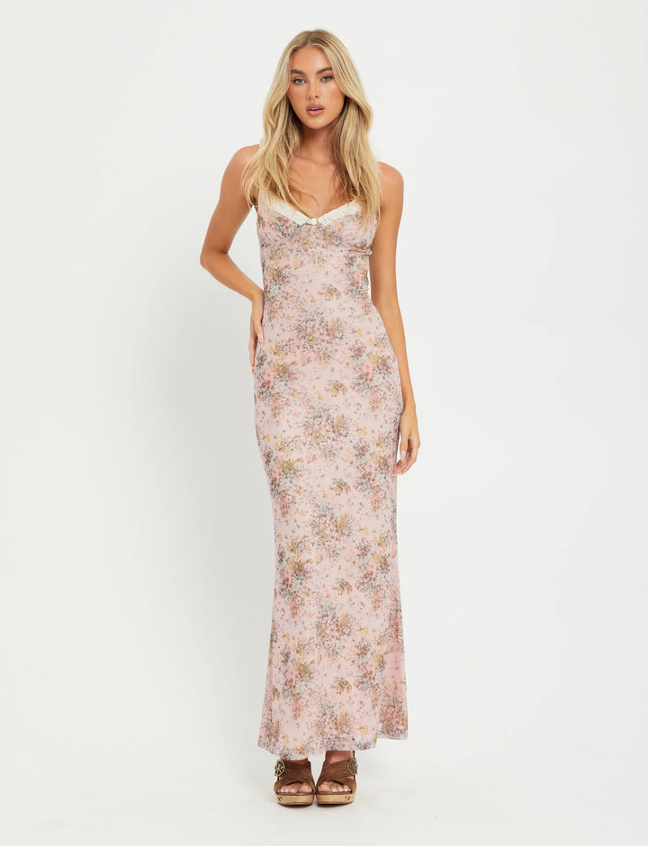 Stilla | Bodycon V-hals Maxikjole