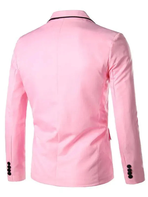 Stilla | Pink Slim Fit Herre Blazer