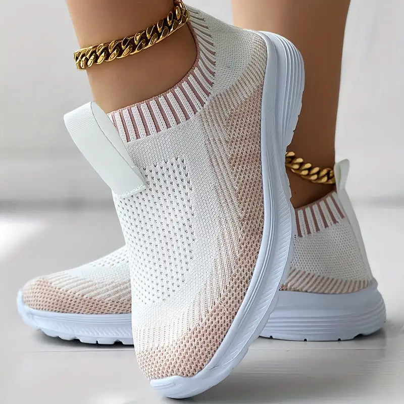 Stilla | Elegante Strik Sneakers Til Kvinder Model Claire Afslappet Og Stil