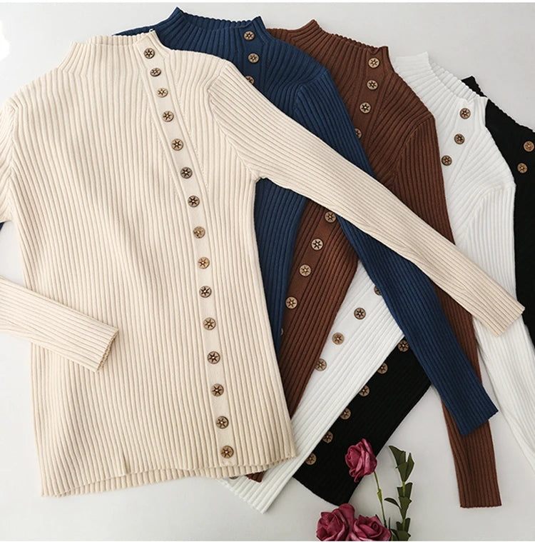 Stilla | Elegant Pullover Med Rullekrave Af Strik Til Damer