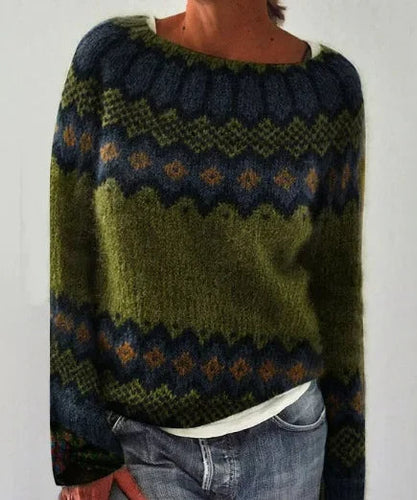 Stilla | Varm efterårs sweater i retro design