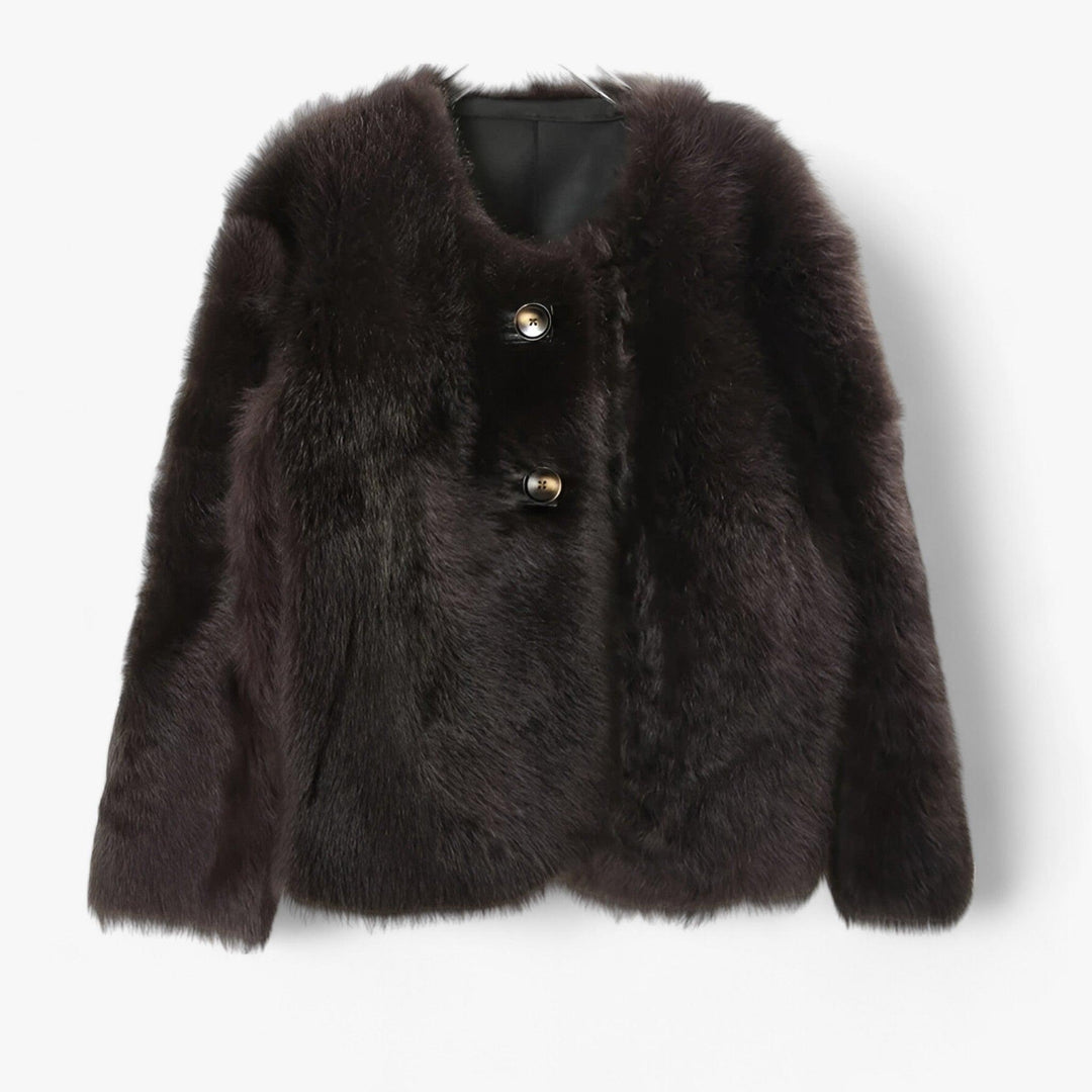Stilla | Pullover i lammeskind med naturlig pels