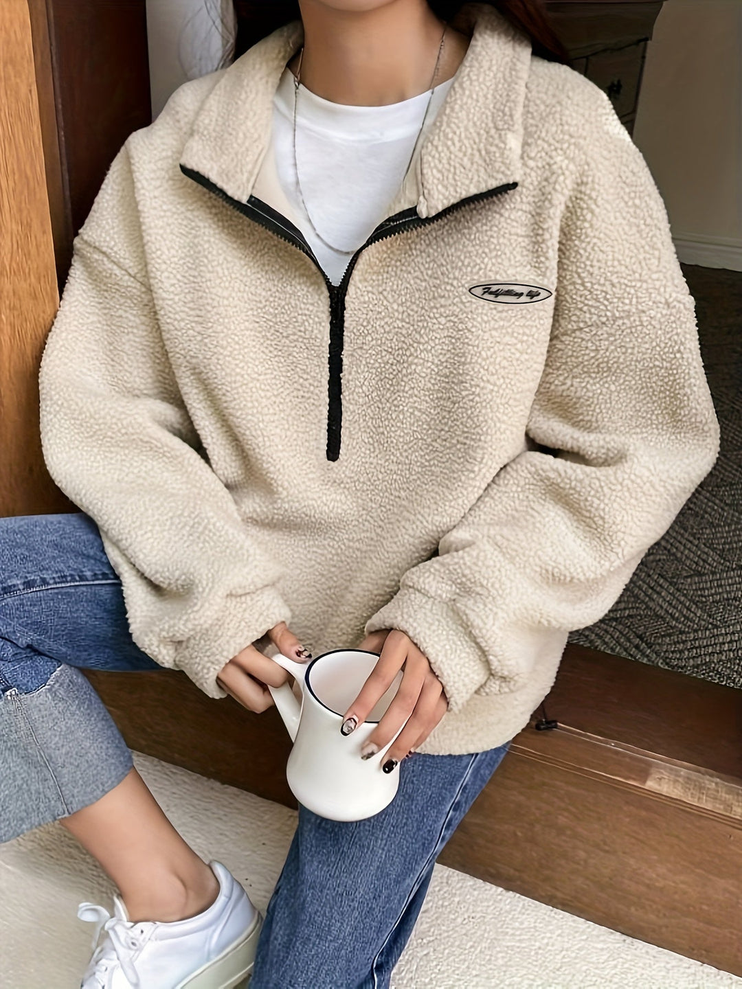 Stilla | Enkelt Quarter-Zip Pullover Sweatshirt