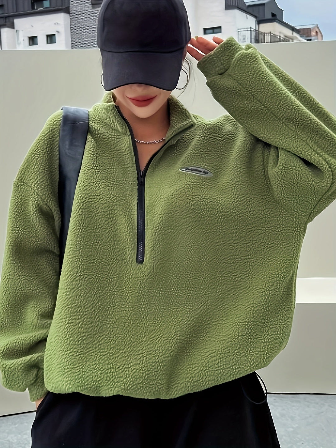 Stilla | Enkelt Quarter-Zip Pullover Sweatshirt