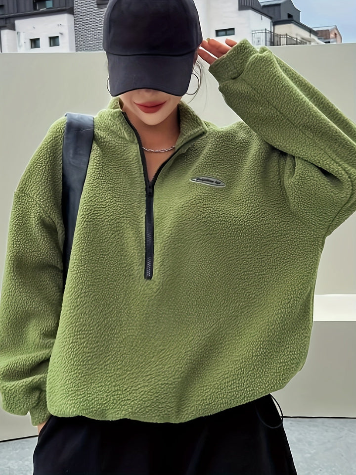 Stilla | Enkelt Quarter-Zip Pullover Sweatshirt