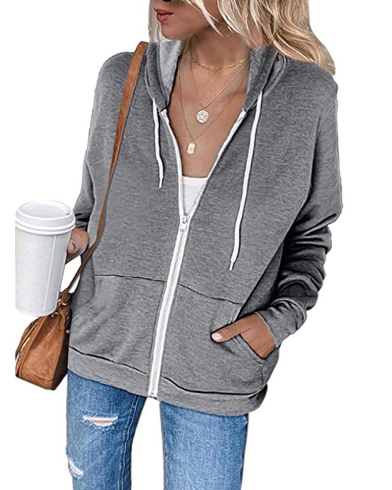 Stilla | Enkel dame hoodie med lommer