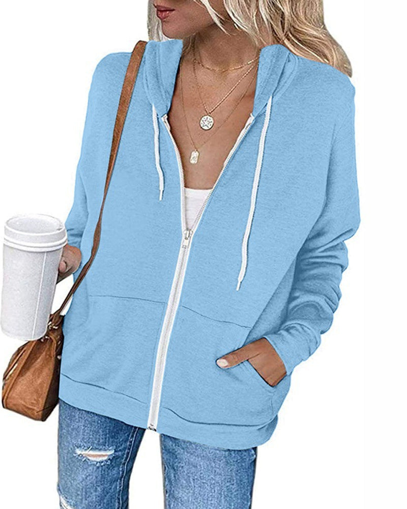 Stilla | Enkel dame hoodie med lommer