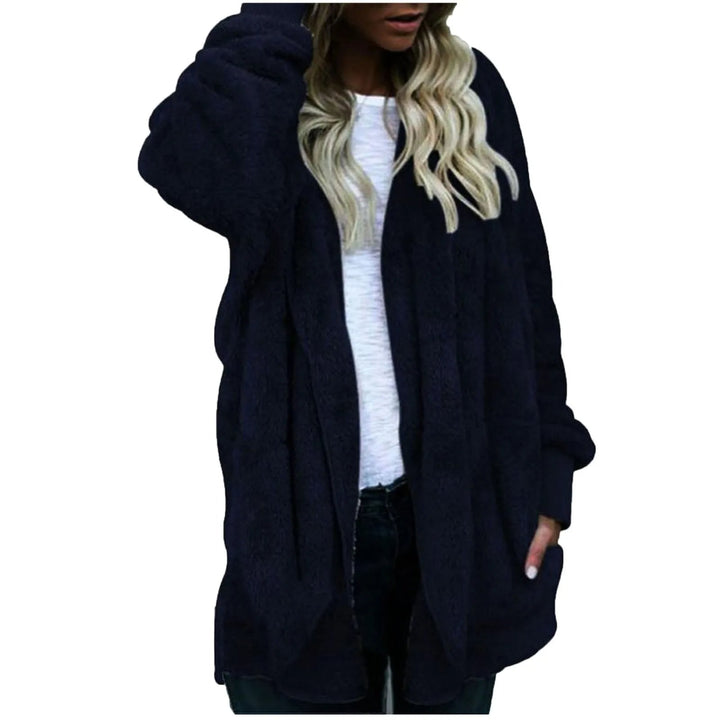 Stilla | Fløjlsvelour Plus Size Vinterfrakke