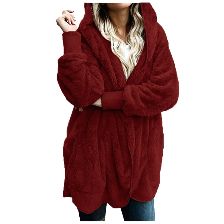 Stilla | Fløjlsvelour Plus Size Vinterfrakke