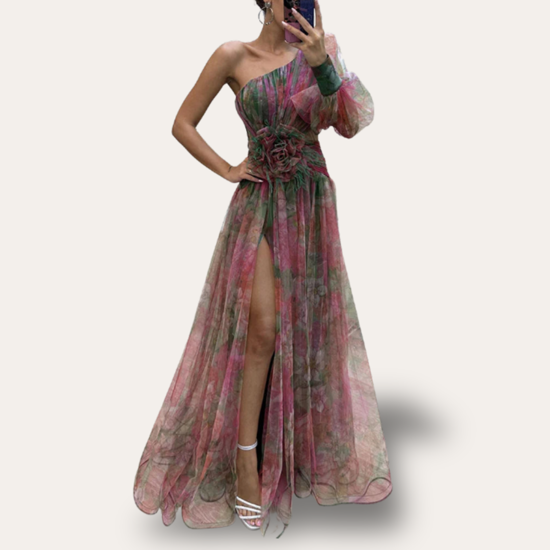 Stilla | Kvinders One shoulder Chiffon Kjole