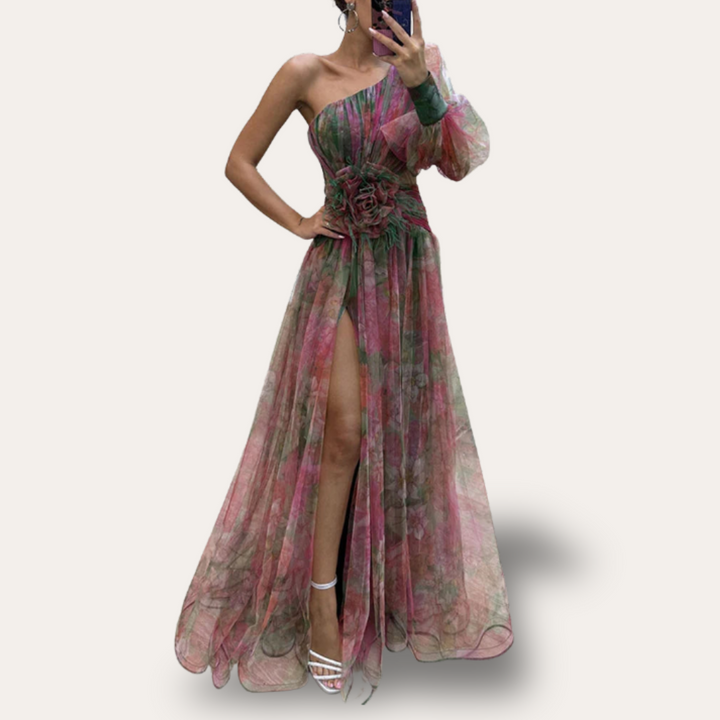 Stilla | Kvinders One shoulder Chiffon Kjole