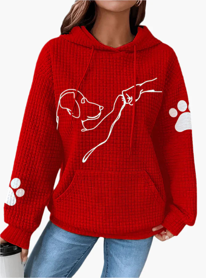 Stilla | Hættetrøje med Hundemotiv - Behagelig Hoodie til Hundeelskere, Fritid & Hverdag