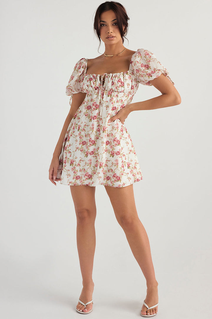 Stilla | Minikjole Med Rosa Print