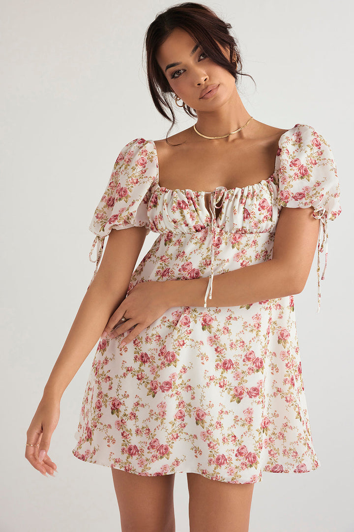 Stilla | Minikjole Med Rosa Print