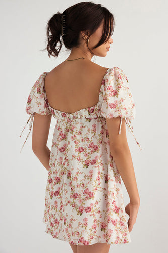 Stilla | Minikjole Med Rosa Print