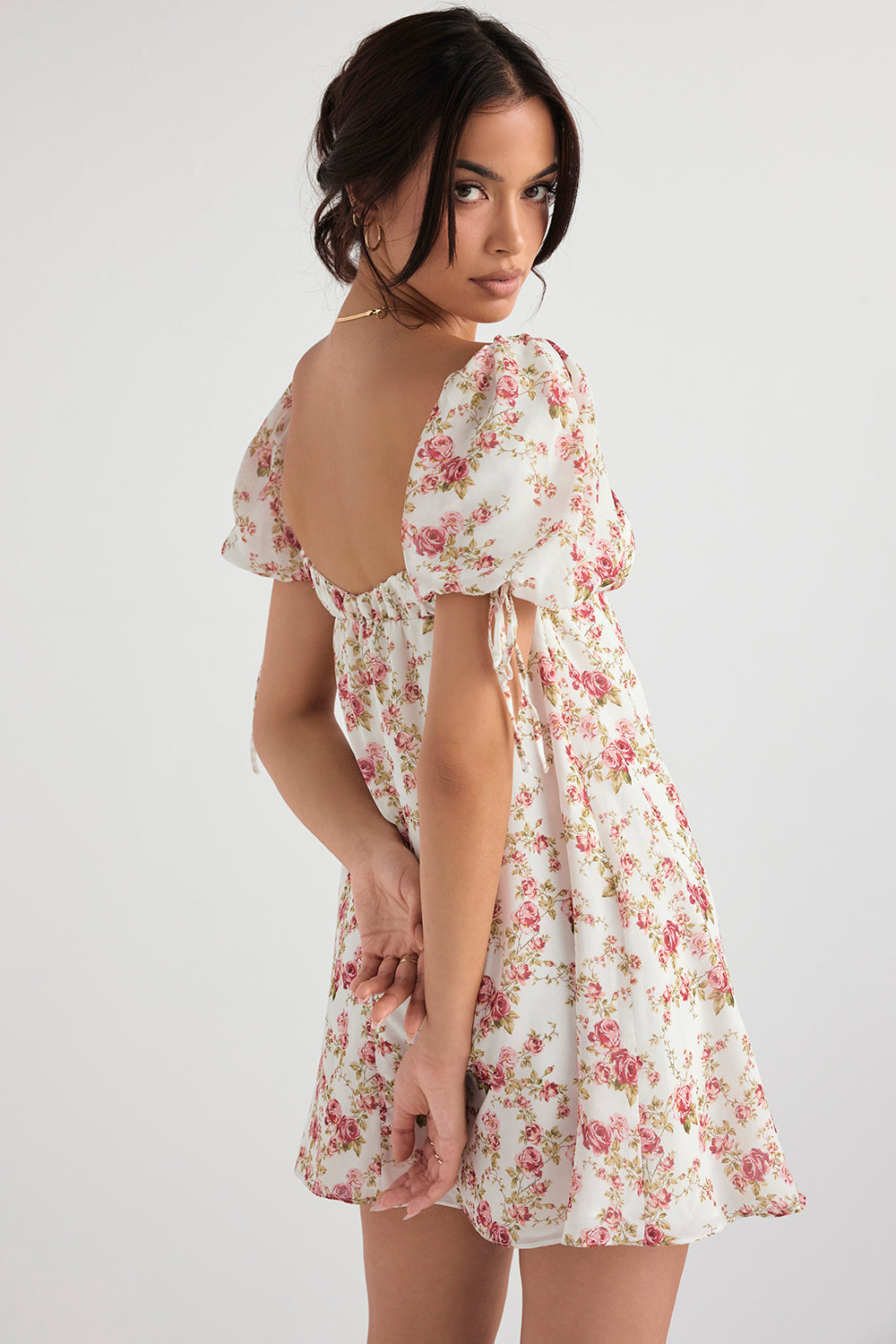 Stilla | Minikjole Med Rosa Print
