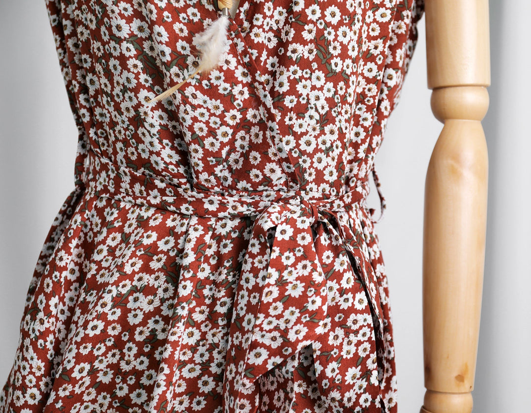 Stilla | Elegant Boho Maxikjole Med Print