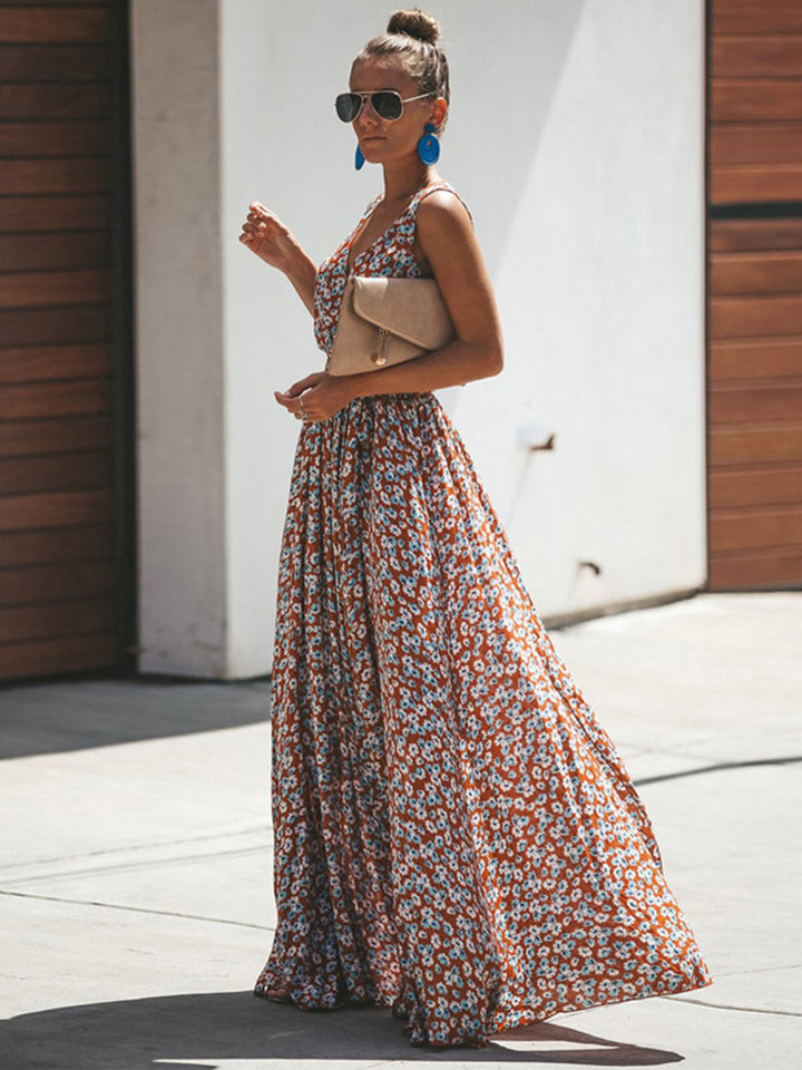 Stilla | Elegant Boho Maxikjole Med Print