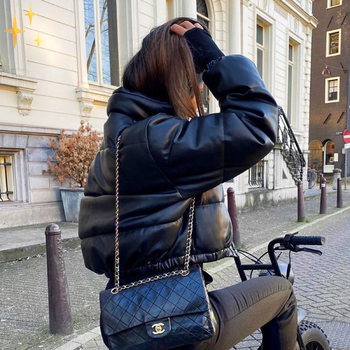 Stilla | Puffer Kort Vinterjakke til Kvinder