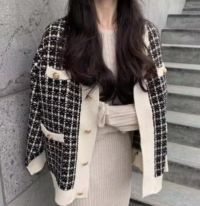 Stilla | Stylish Koreansk Strikkecardigan