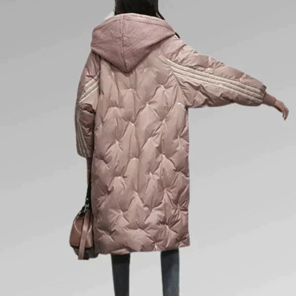 Stilla | Oversized Quiltet Parka Med Hætte Til Kvinder