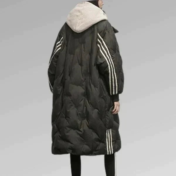Stilla | Oversized Quiltet Parka Med Hætte Til Kvinder