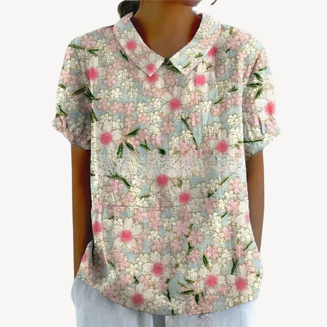 Stilla | Blomstret Print Knappen up Skjorte Kvinder