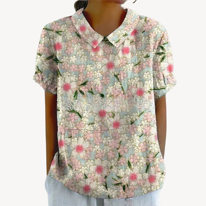 Stilla | Blomstret Print Knappen up Skjorte Kvinder