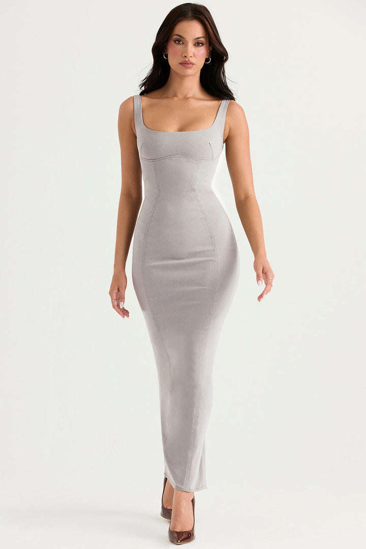 Stilla | Smoke Bodycon Maxikjole