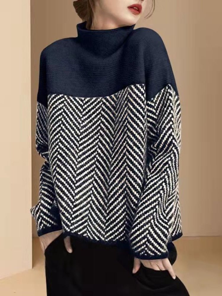 Stilla | Premium Rullekrave Strikpullover