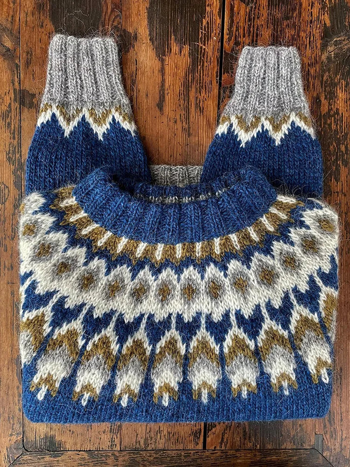 Stilla | Retro Strikpullover til kvinder