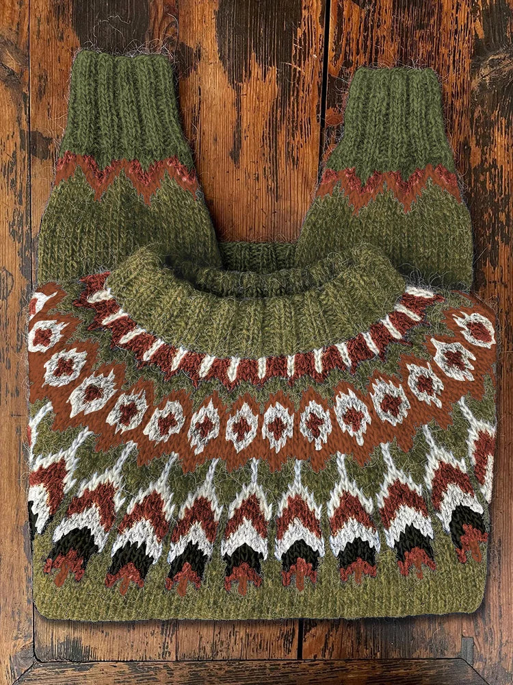 Stilla | Retro Strikpullover til kvinder