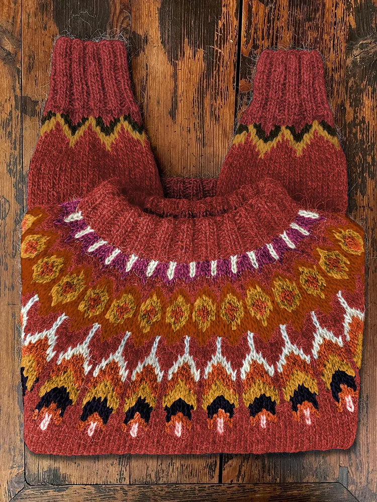 Stilla | Retro Strikpullover til kvinder