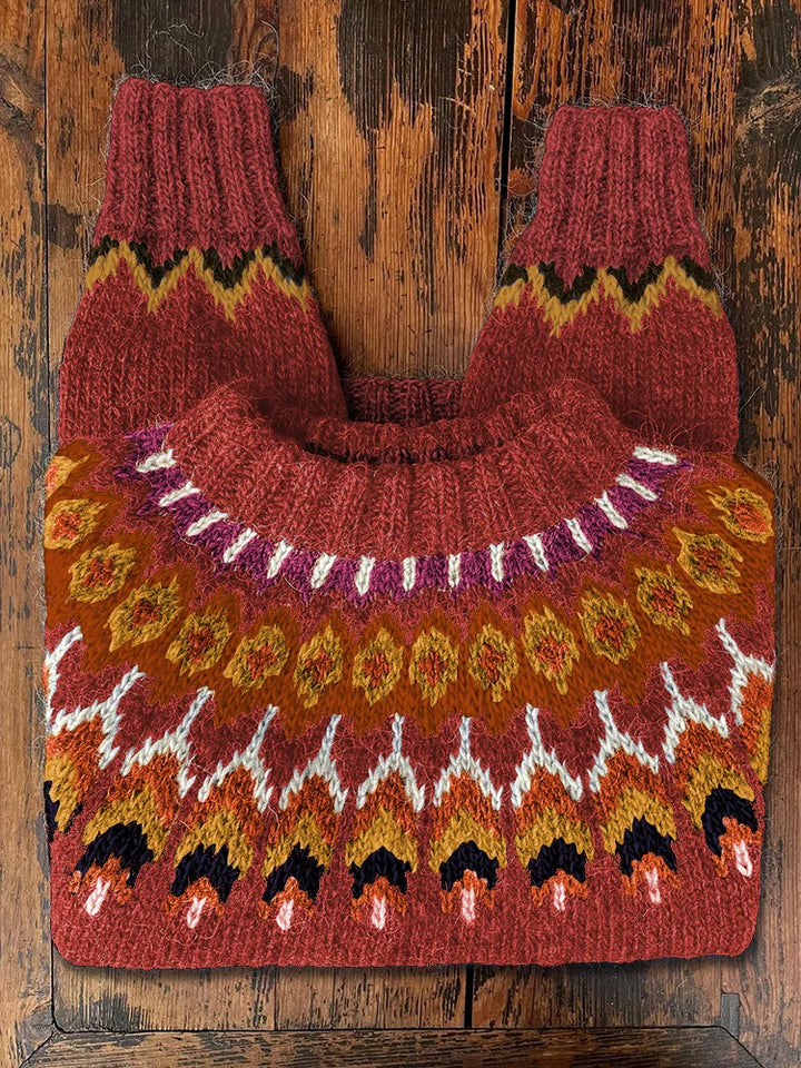 Stilla | Retro Strikpullover til kvinder