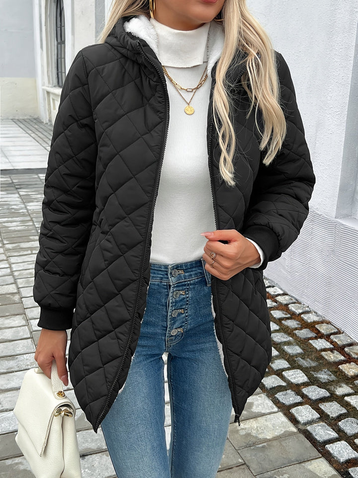 Stilla | Polstret Puffy-Jakke med Lynlås