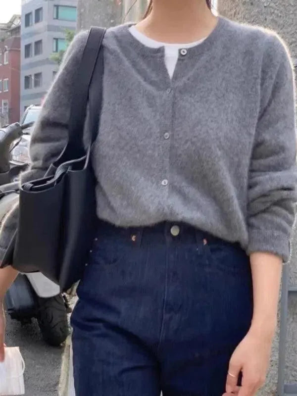 Stilla | Lagdelt Dame Strikjakke Pullover