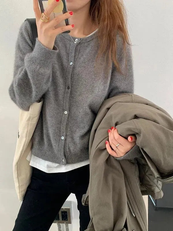 Stilla | Lagdelt Dame Strikjakke Pullover
